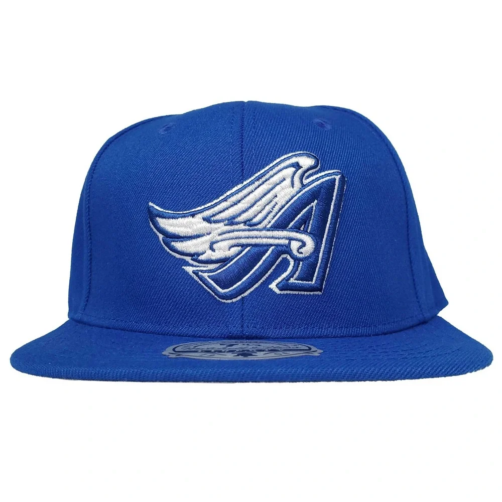 Anaheim Angels Mitchell & Ness MLB Fitted 7 3/4 Liberty Fit‎ Hat Cap Blue NWT